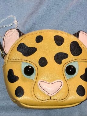 Relic Yellow Leopard Face Coin Purse